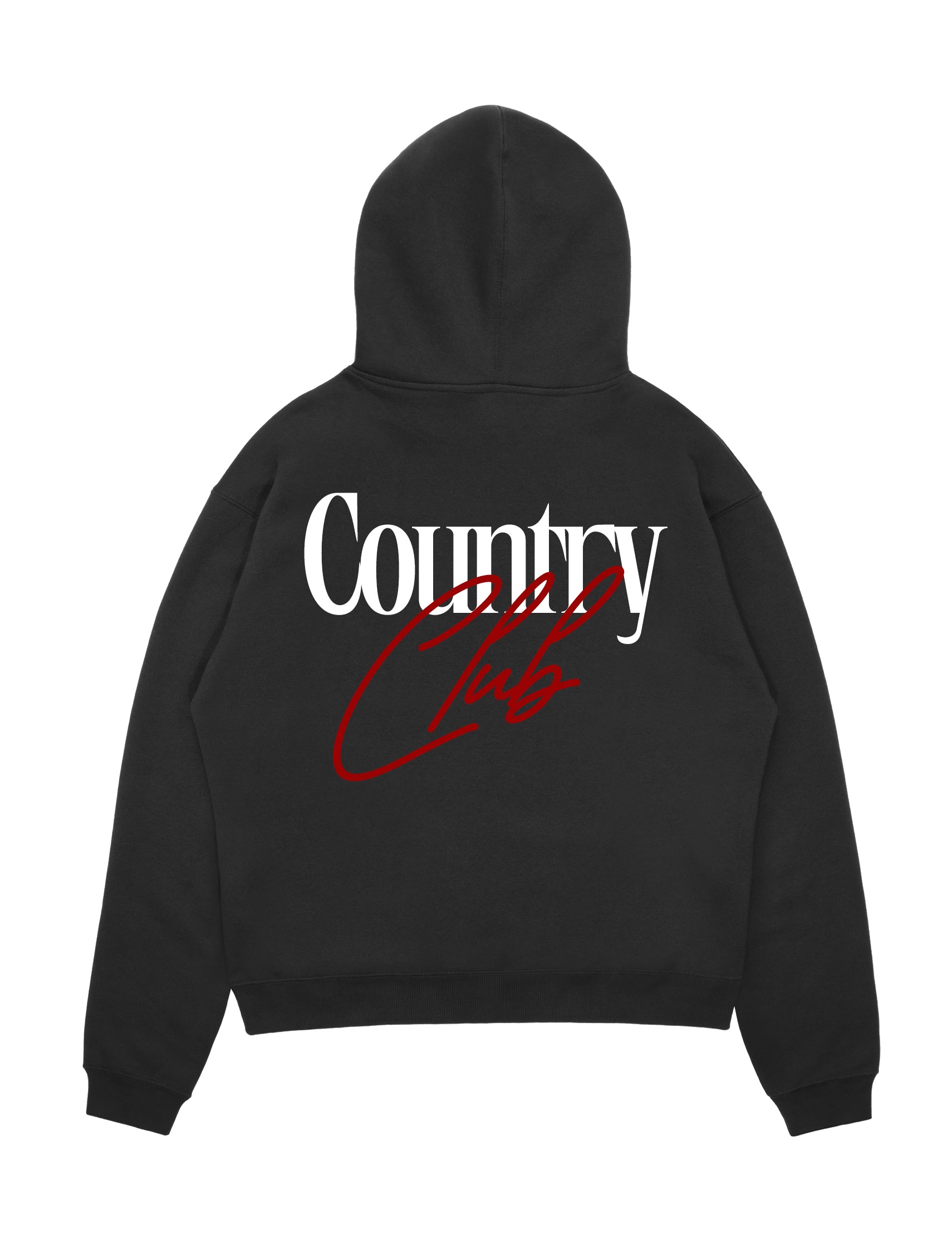 Country Club - Script Logo Hoodie Black