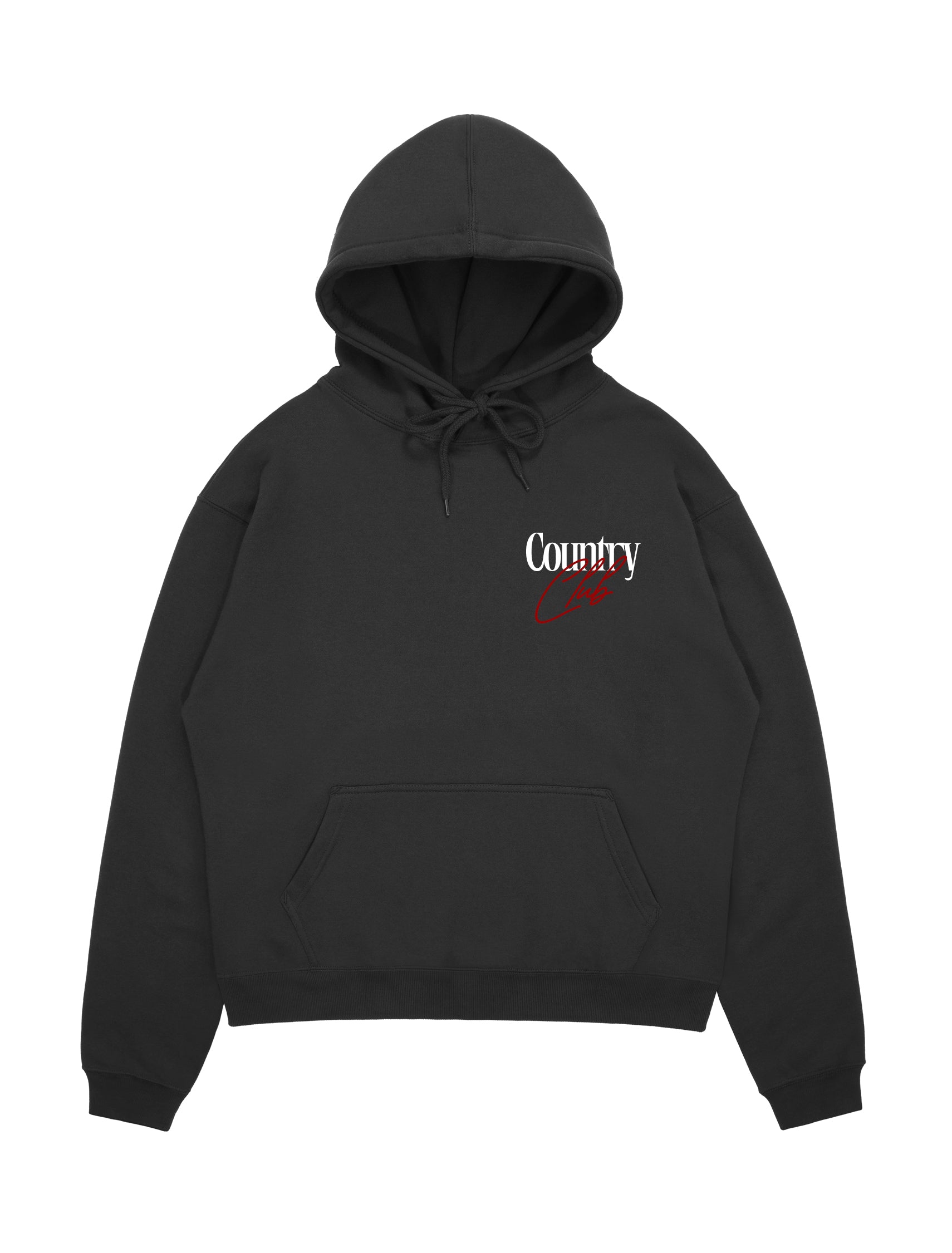 Country Club - Script Logo Hoodie Black