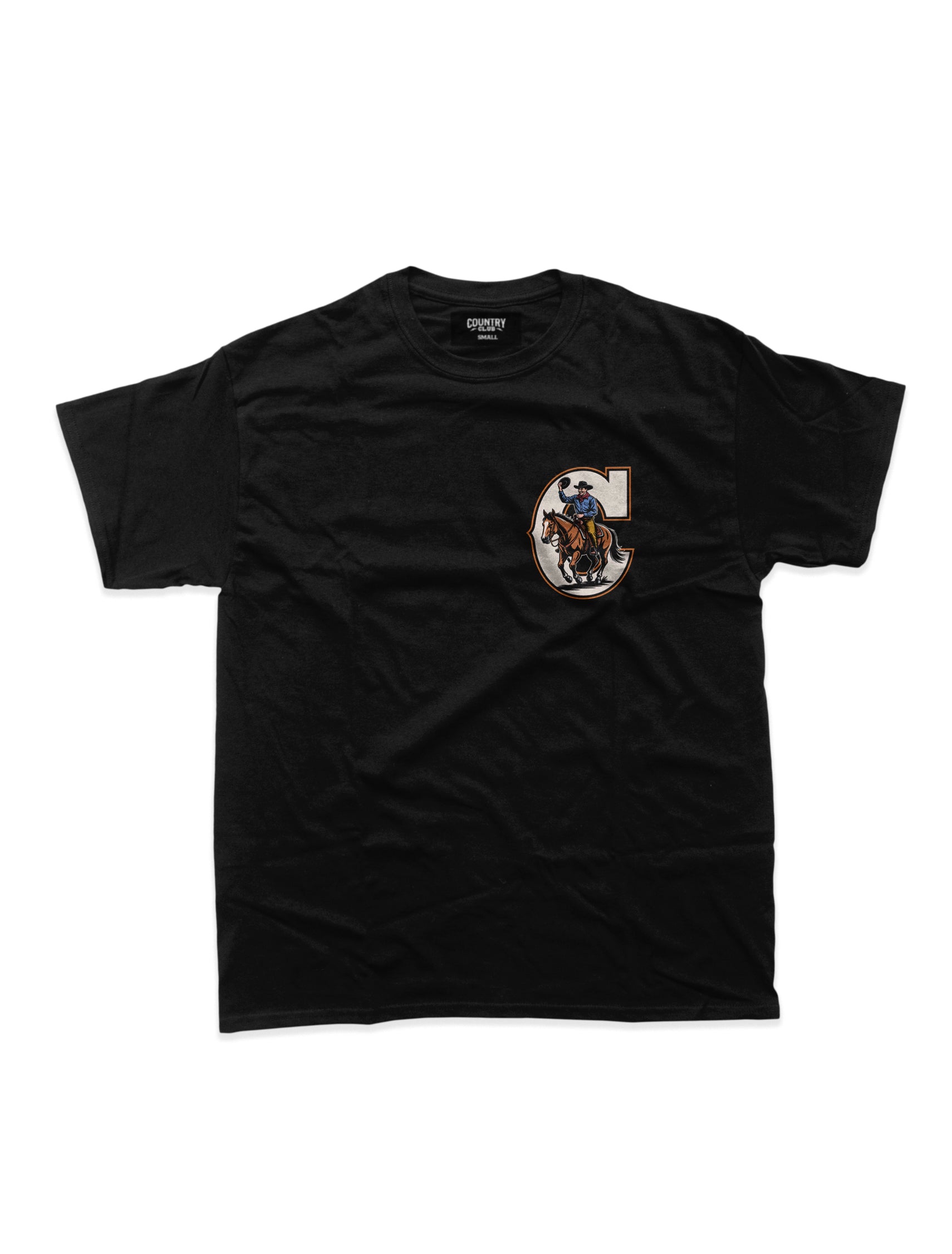 Country Club - C Print T-Shirt Black