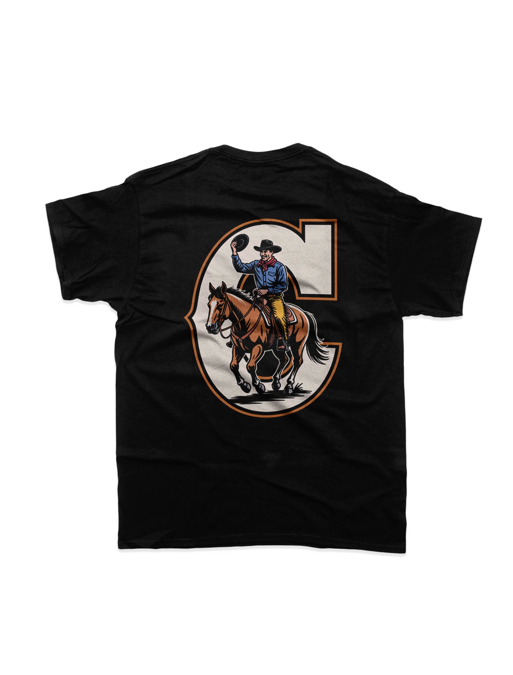 Country Club - C Print T-Shirt Black