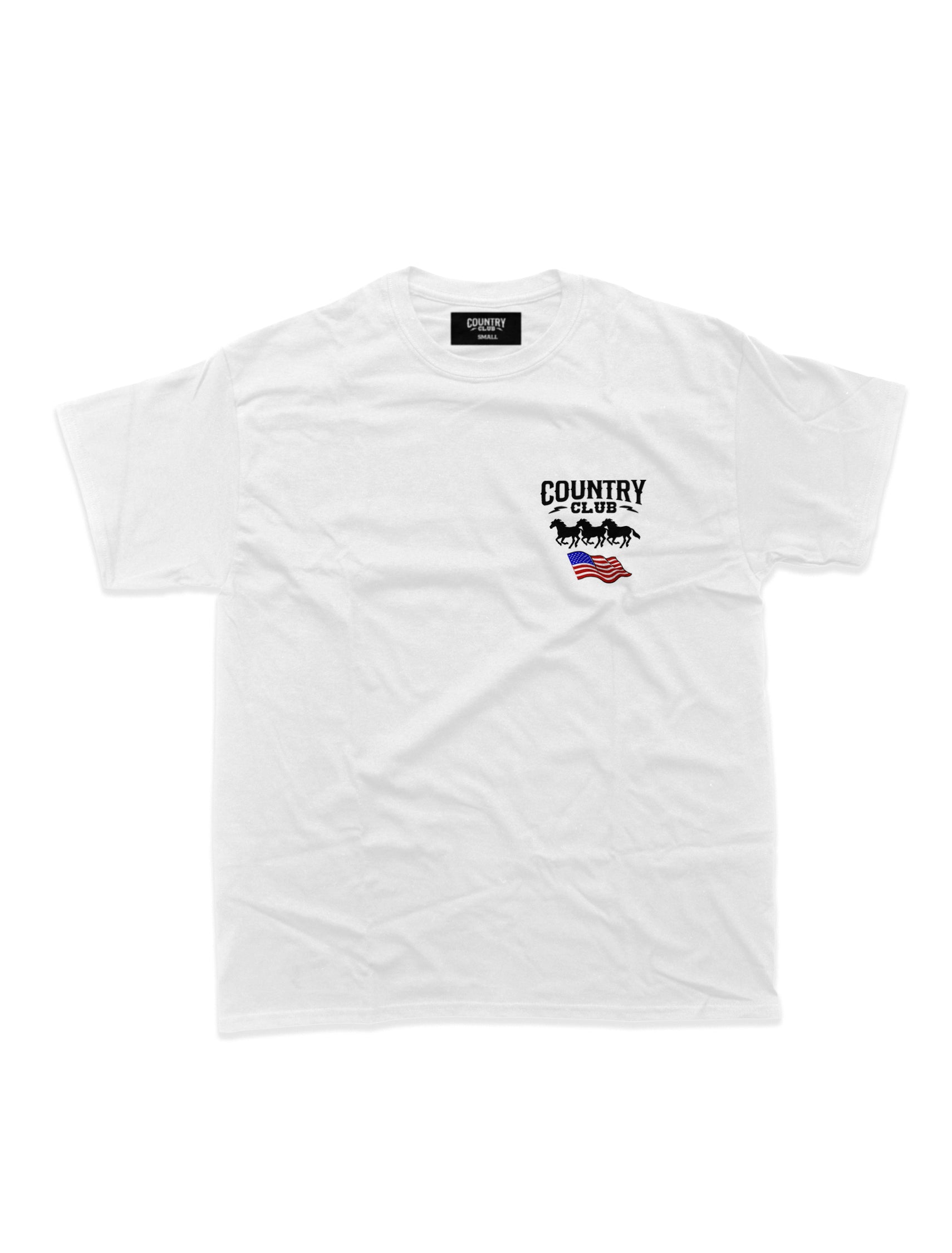 Country Club - Red White and Blue T-Shirt White