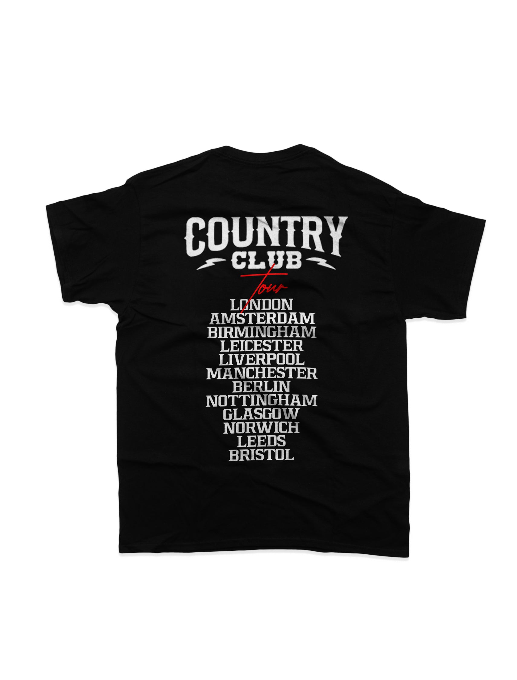 Country Club - Tour T-Shirt Black