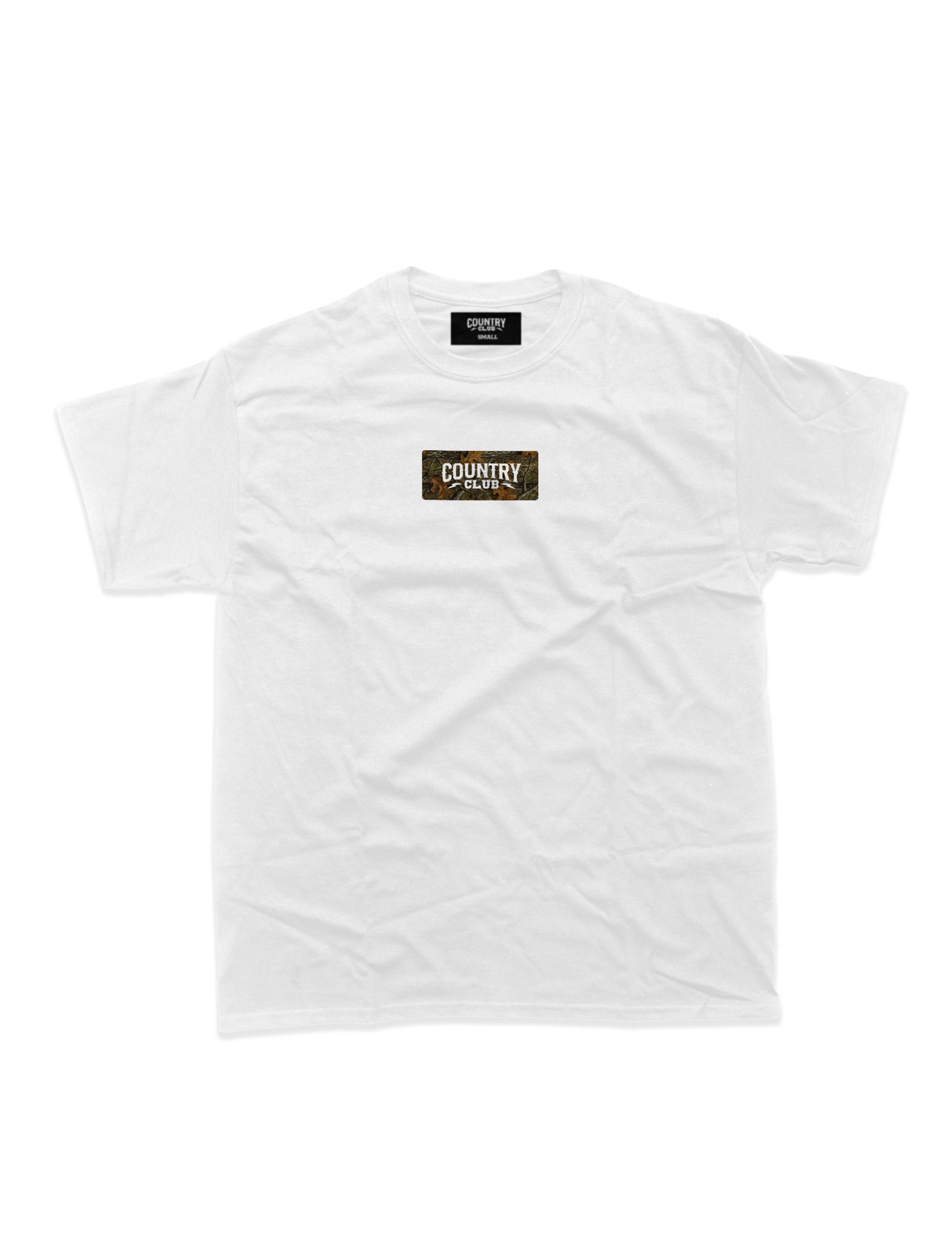 Country Club - Tree Camo Box Logo T-Shirt White