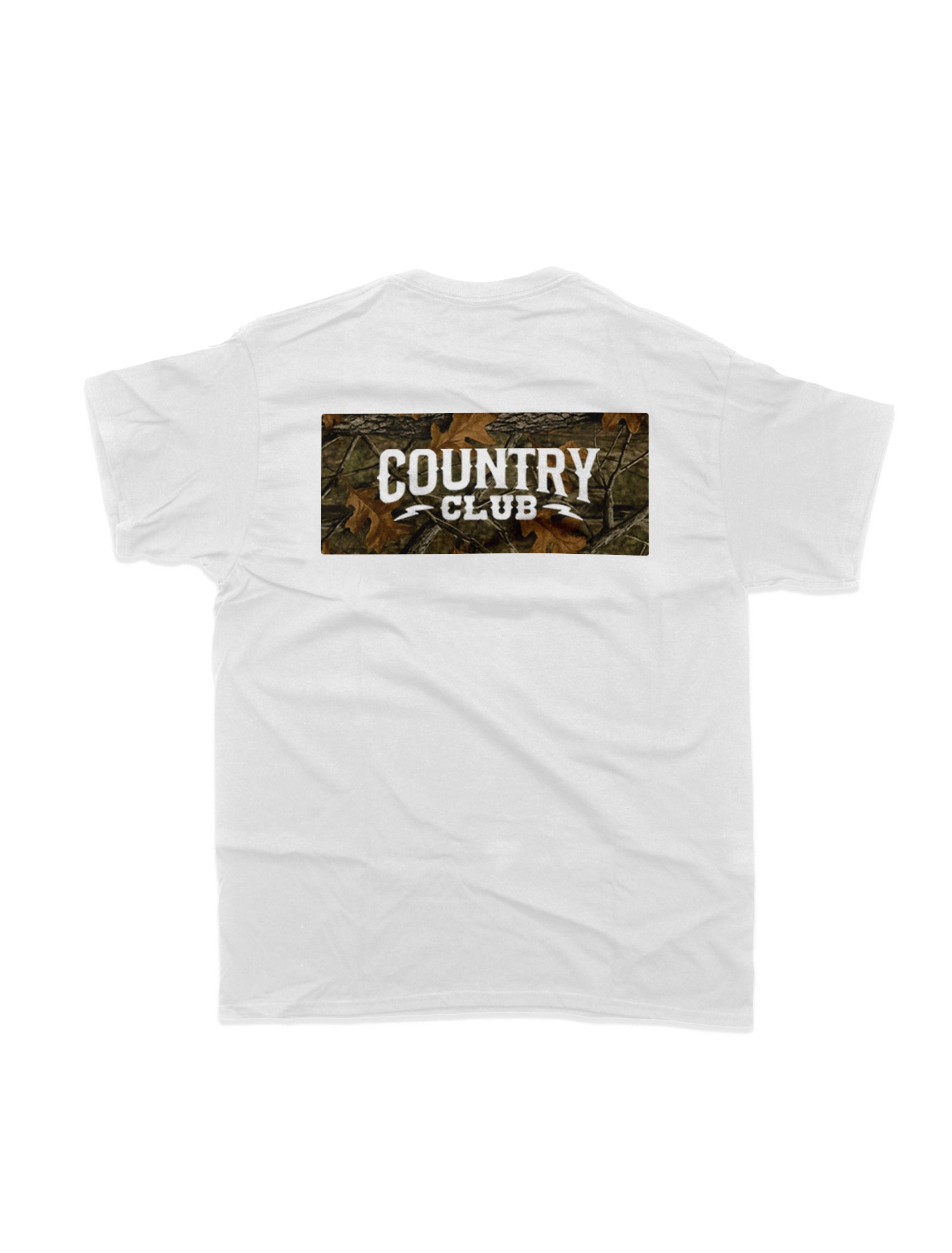 Country Club - Tree Camo Box Logo T-Shirt White