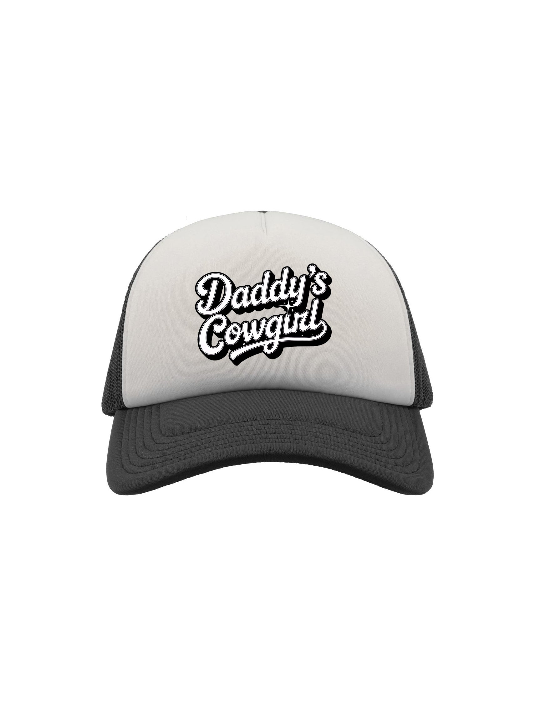 Country Club - Daddys Cowgirl Trucker Black/White
