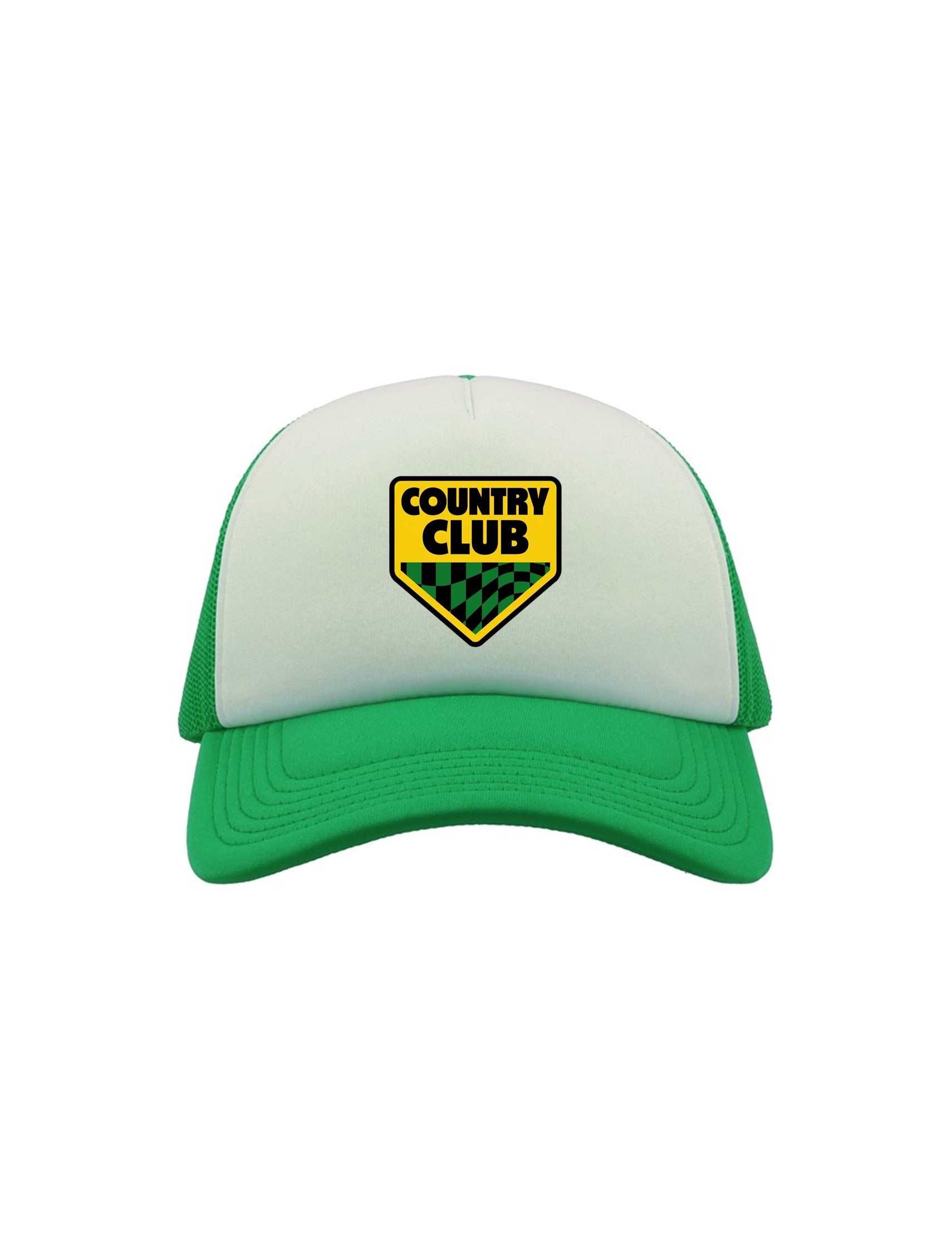 Country Club - Moto Prix Trucker Green/White