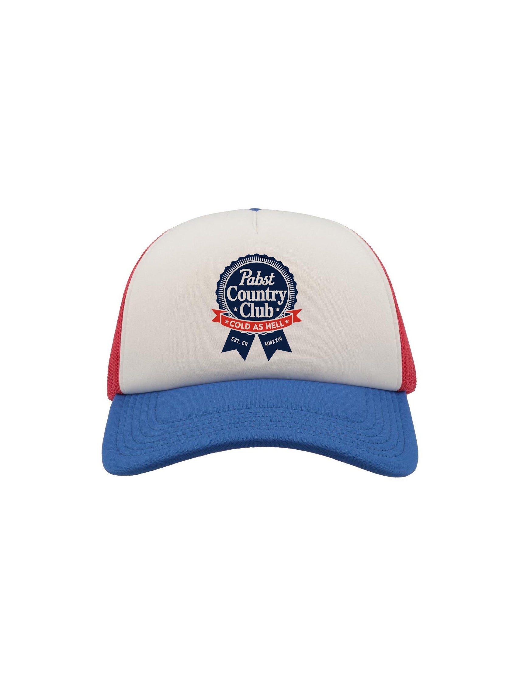 Country Club - Cold As Hell Trucker Blue/Red/White