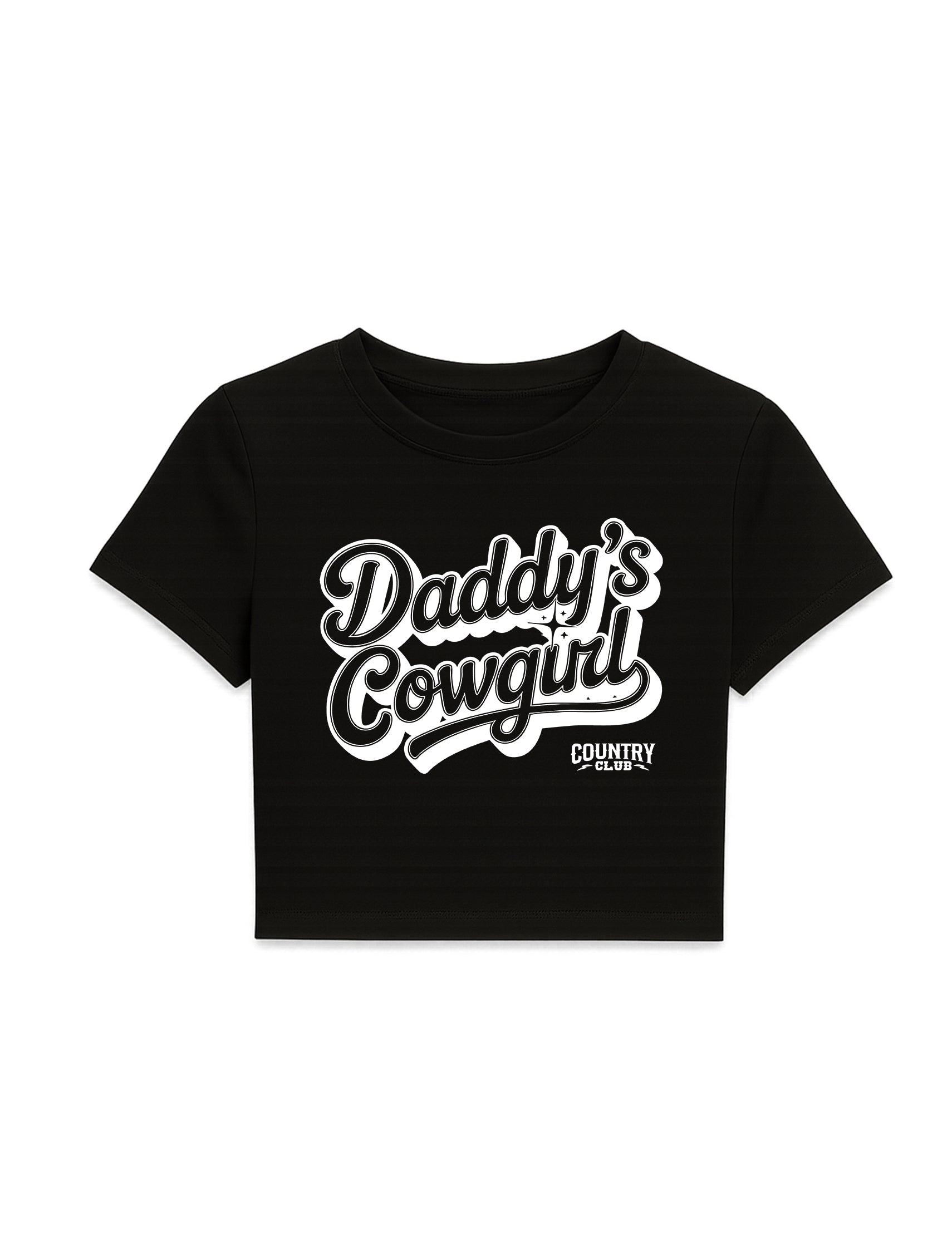 Country Club - Daddys Cowgirl Crop Black