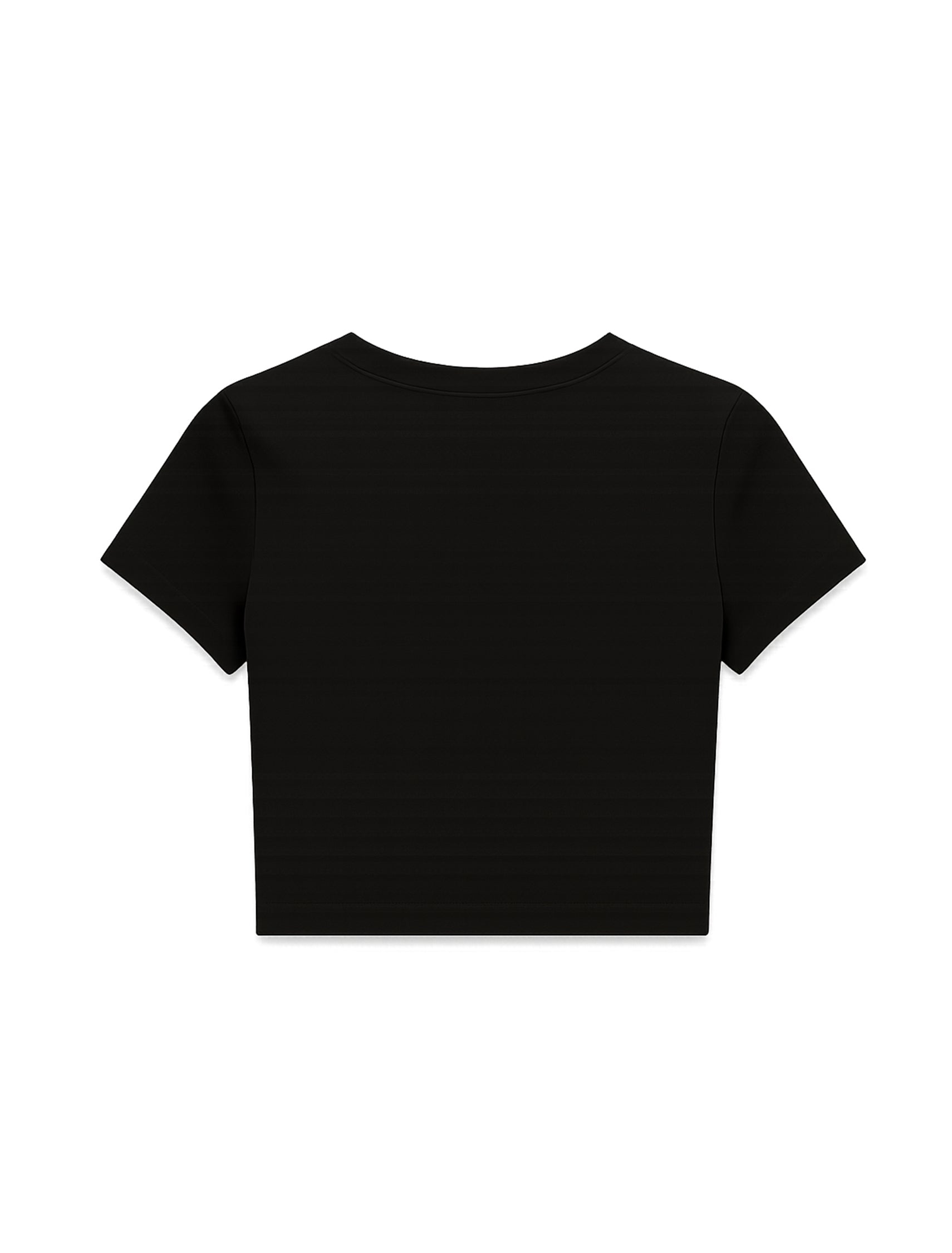 Country Club - Dynamite in Denim Crop Top Black